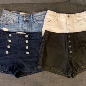 Lot of high waisted jean shorts!! 4 pairs